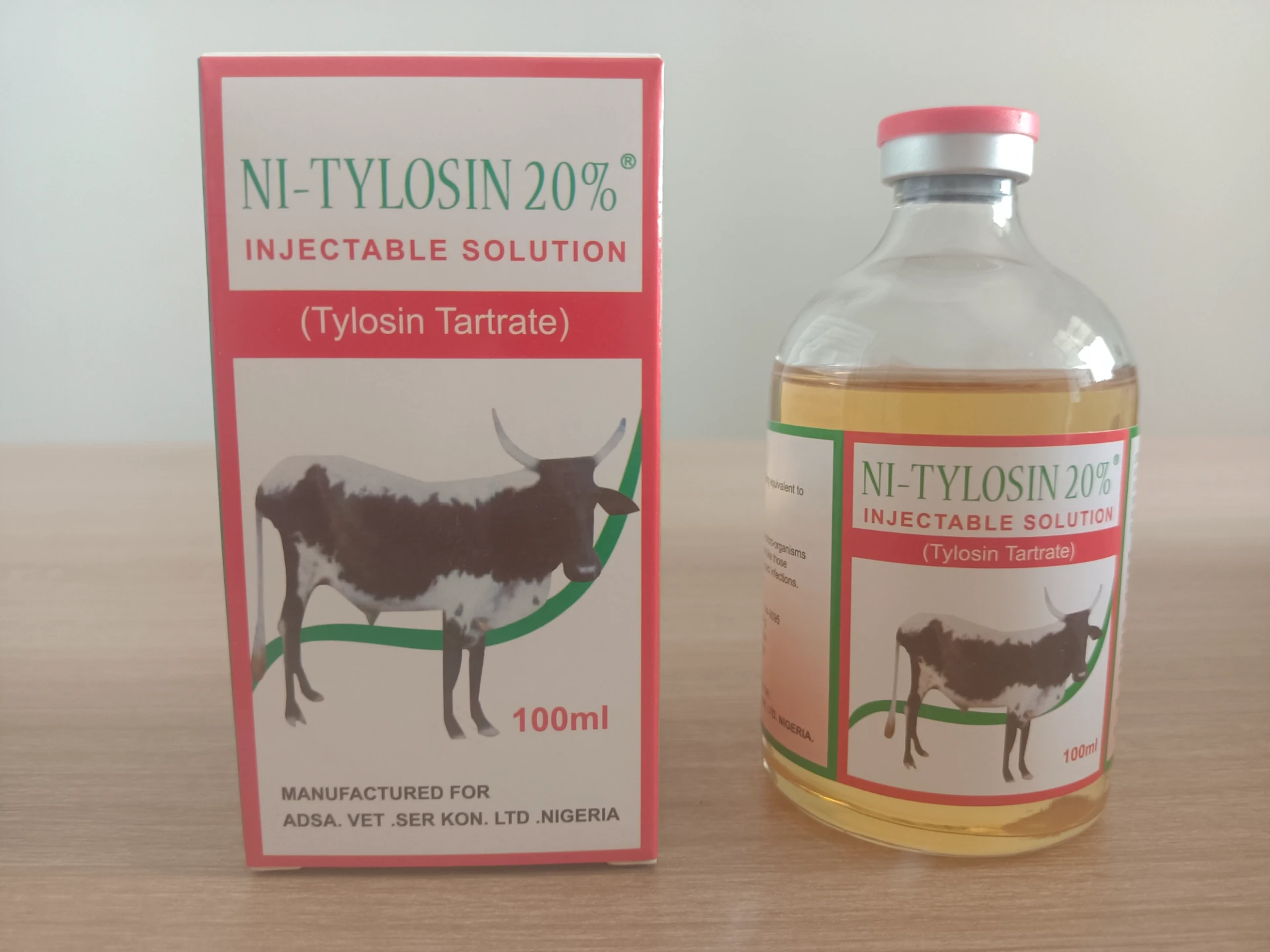Veterinary Tylosin Tartrate Injection 20%