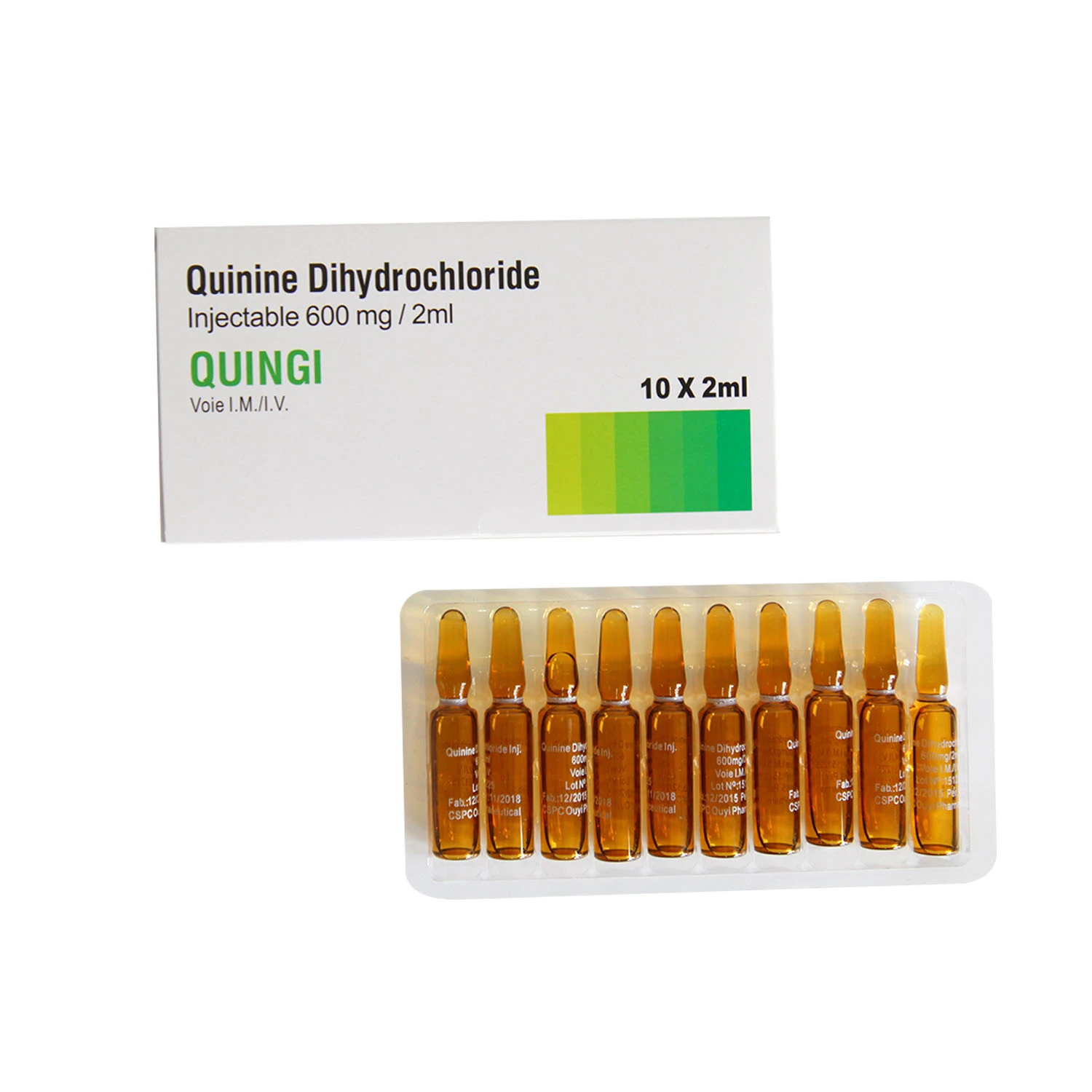Quinine Dihydrochloride Injection 600mg/2ml