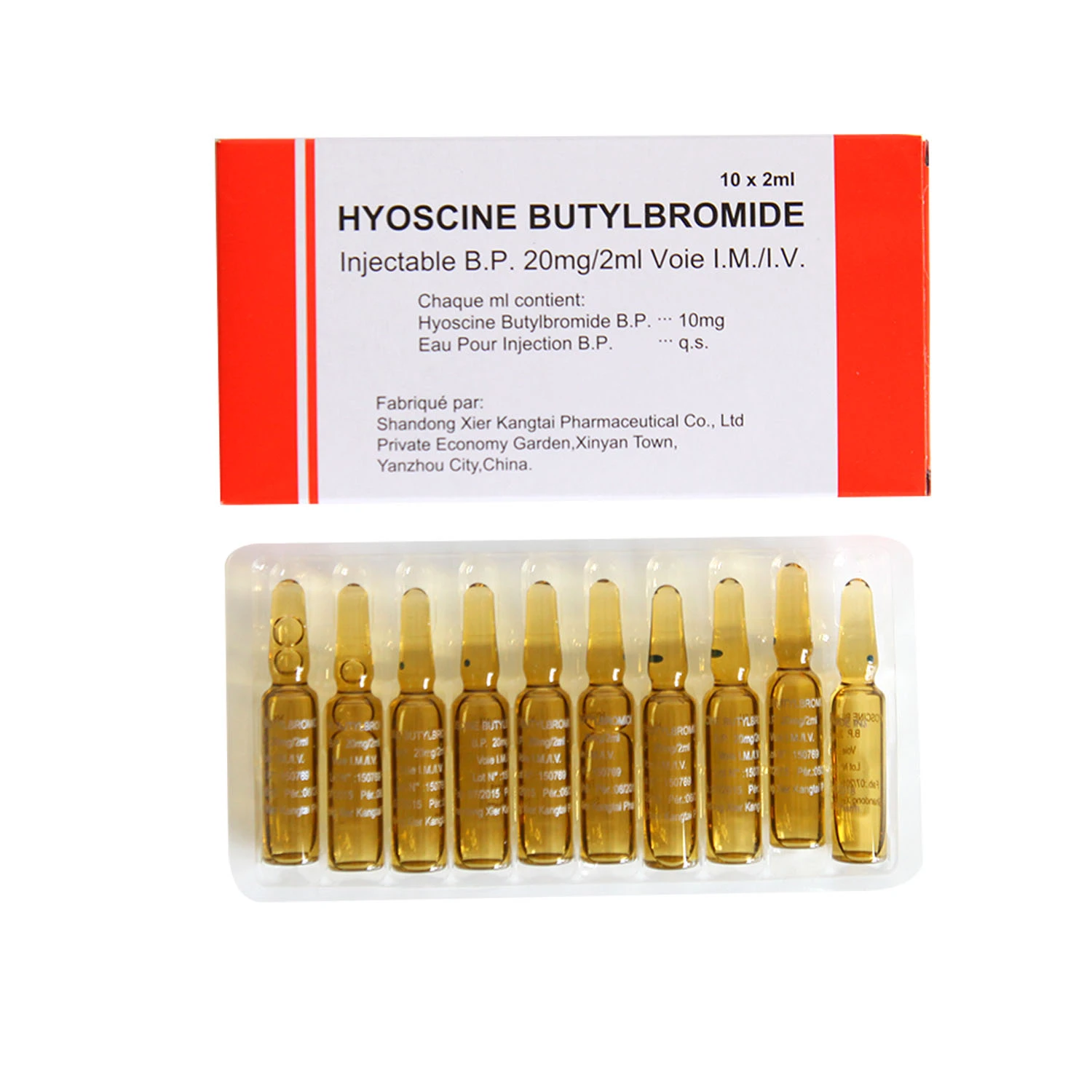 Scopolamine Butylbromide Injection 20mg/2ml