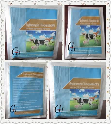 Antibiotics Erythromycin Thiocyanate 50% Water Soluble Powder