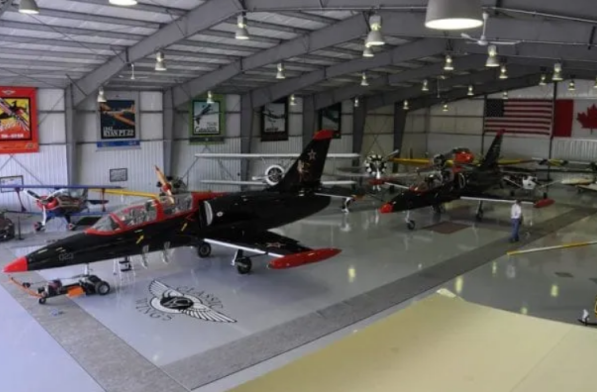 Security Features for a Steel Airplane Hangar