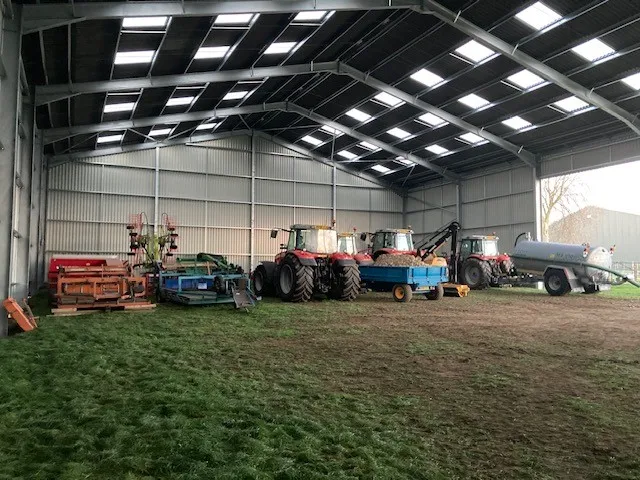 small steel office building