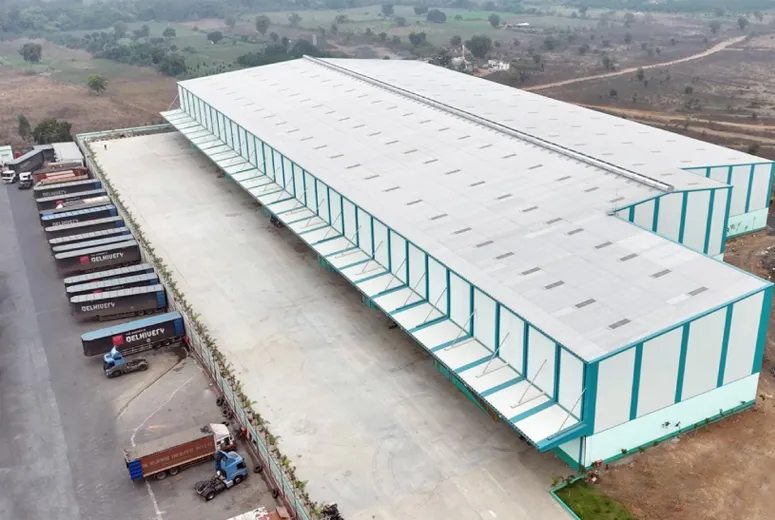 small steel office building