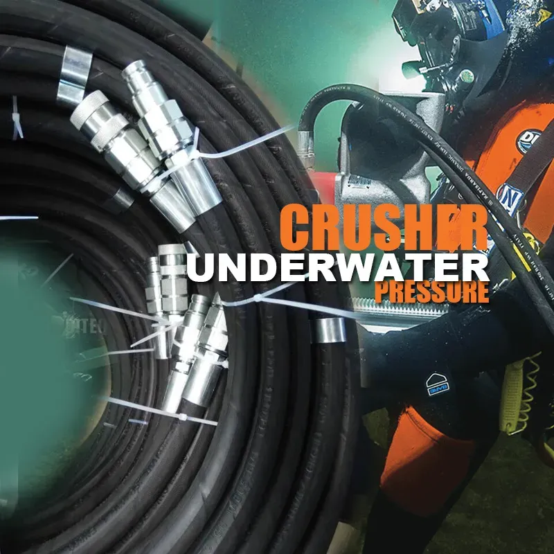 Twin Line Hydraulic Hoses for Underwater Crushers