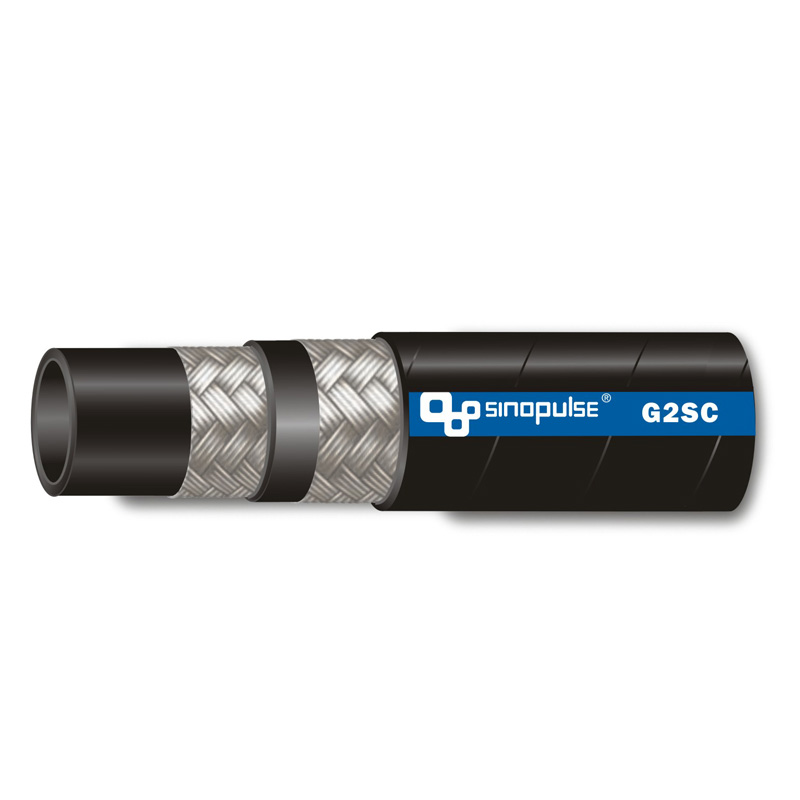 DIN EN857 2SC Compact Two Wire Braided Hydraulic Hose