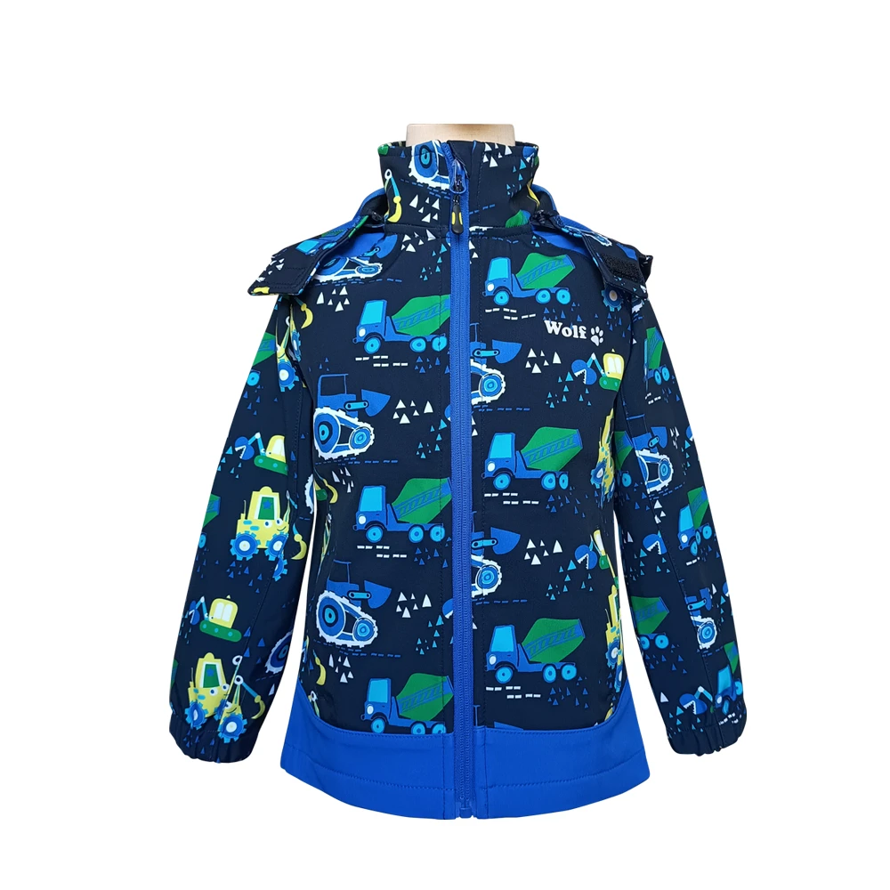Boy Wear Spring Waterproof Softshell Jacket
