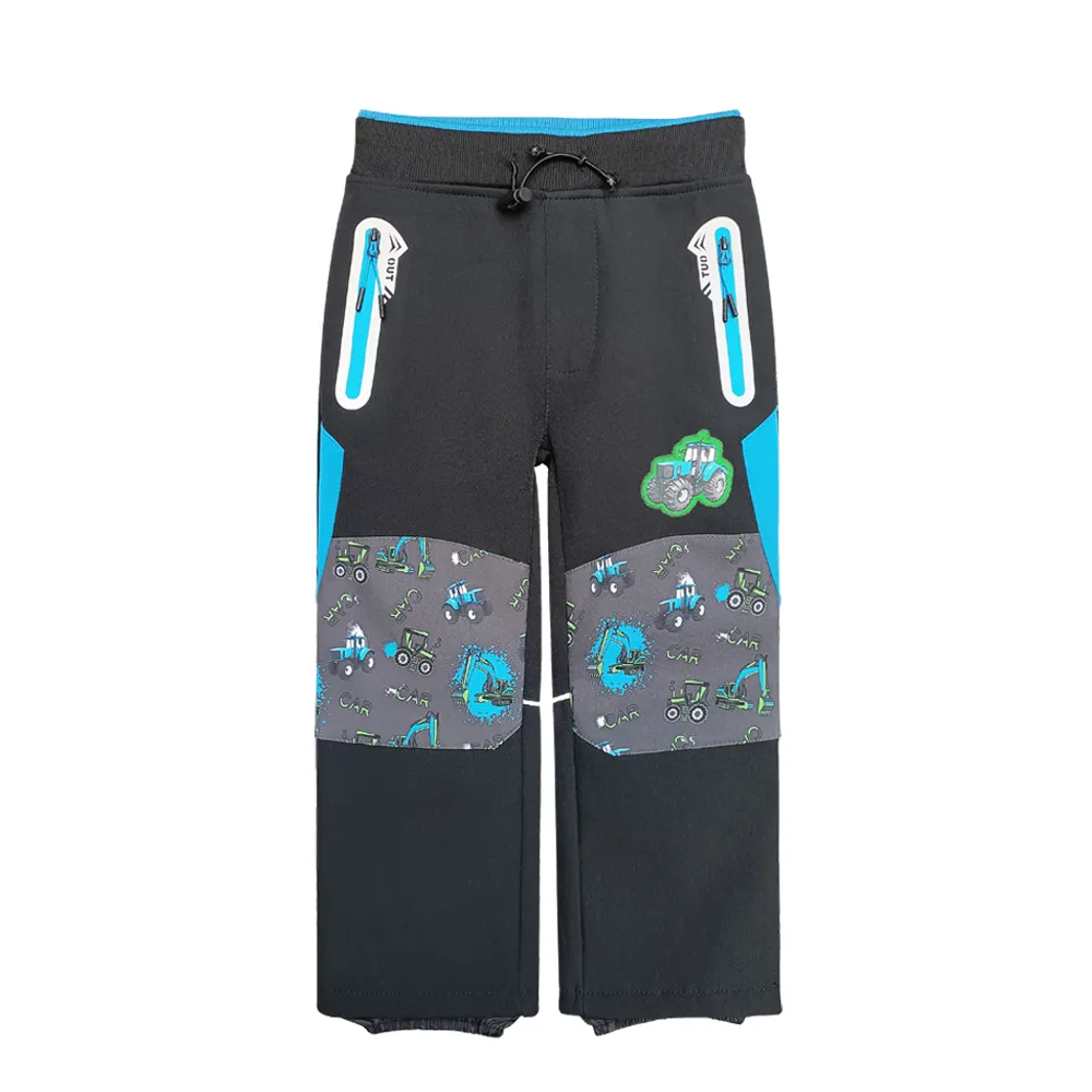Boys Outdoor Softshell multi-color panel Pants
