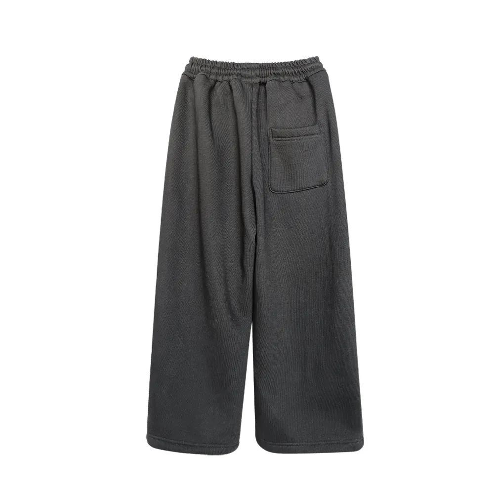 Kids' Black Fleece-Lined Sweatpants