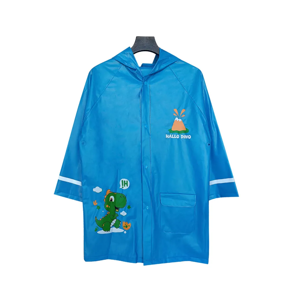 Boys Astronaut PVC Raincoat – Waterproof, Hooded, Reflective