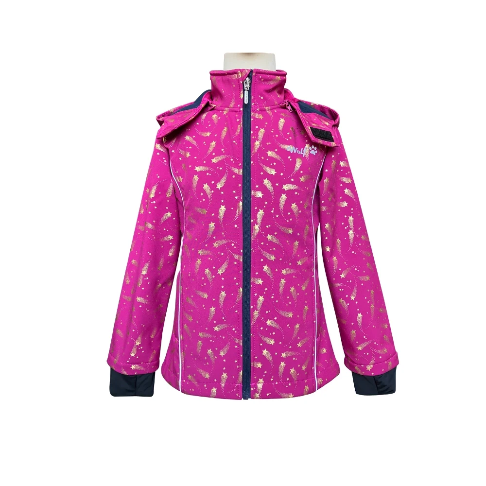 Girl Winter Waterproof Soft shell Jacket