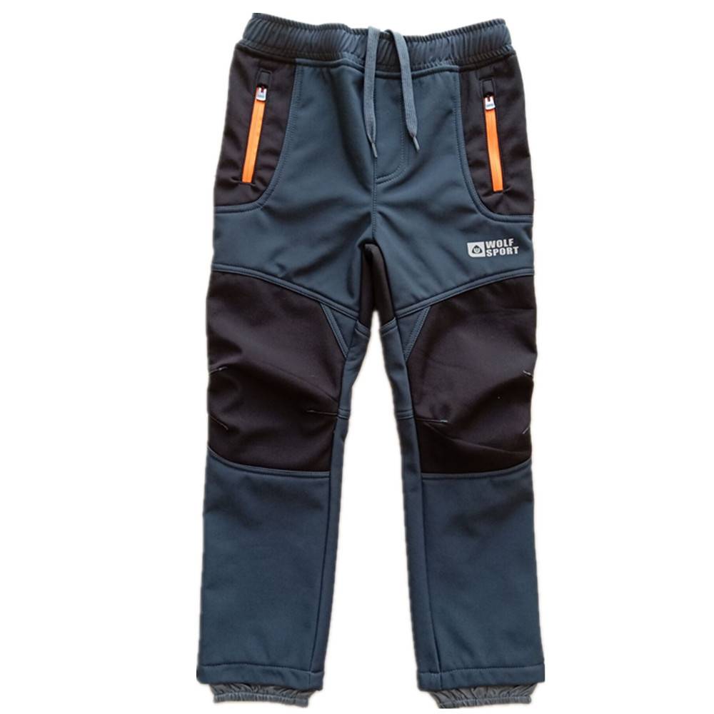 Boys Hiking Softshell Fleece Lined Trousers