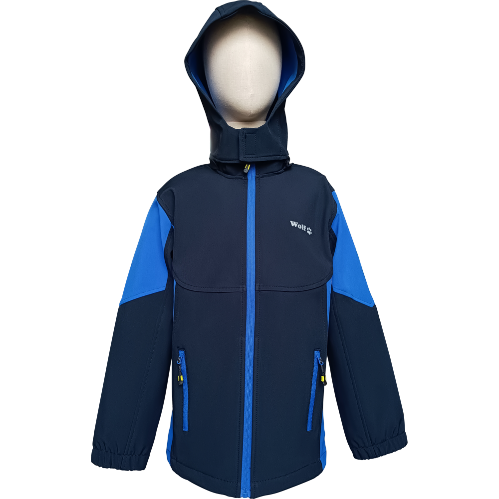 Boy Hooded Sport Wear Softshell Jacket