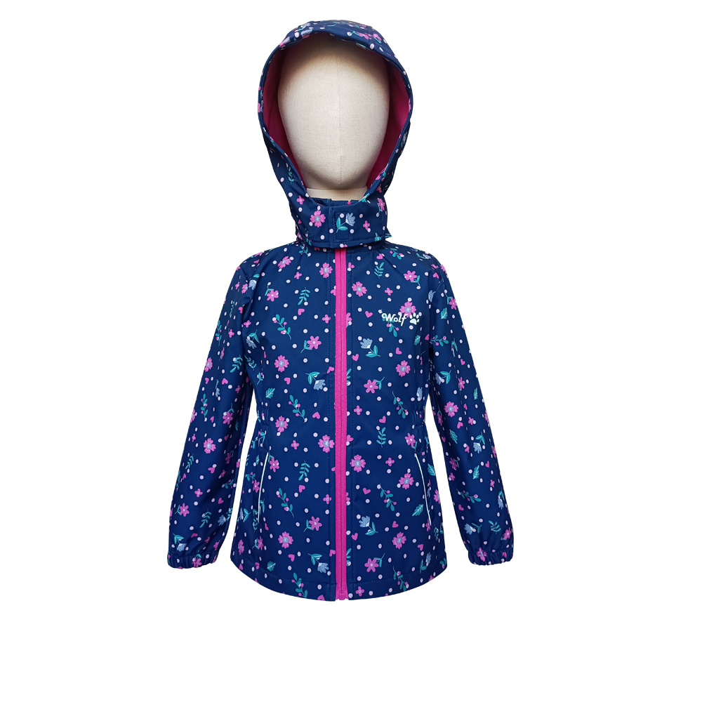New Girl Spring Printed Softshell Jacket