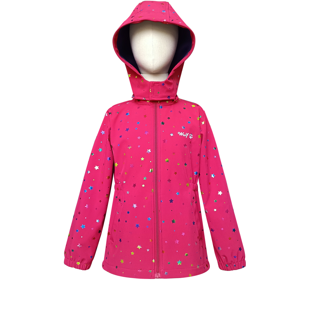 Girl Spring Printed Softshell Jacket
