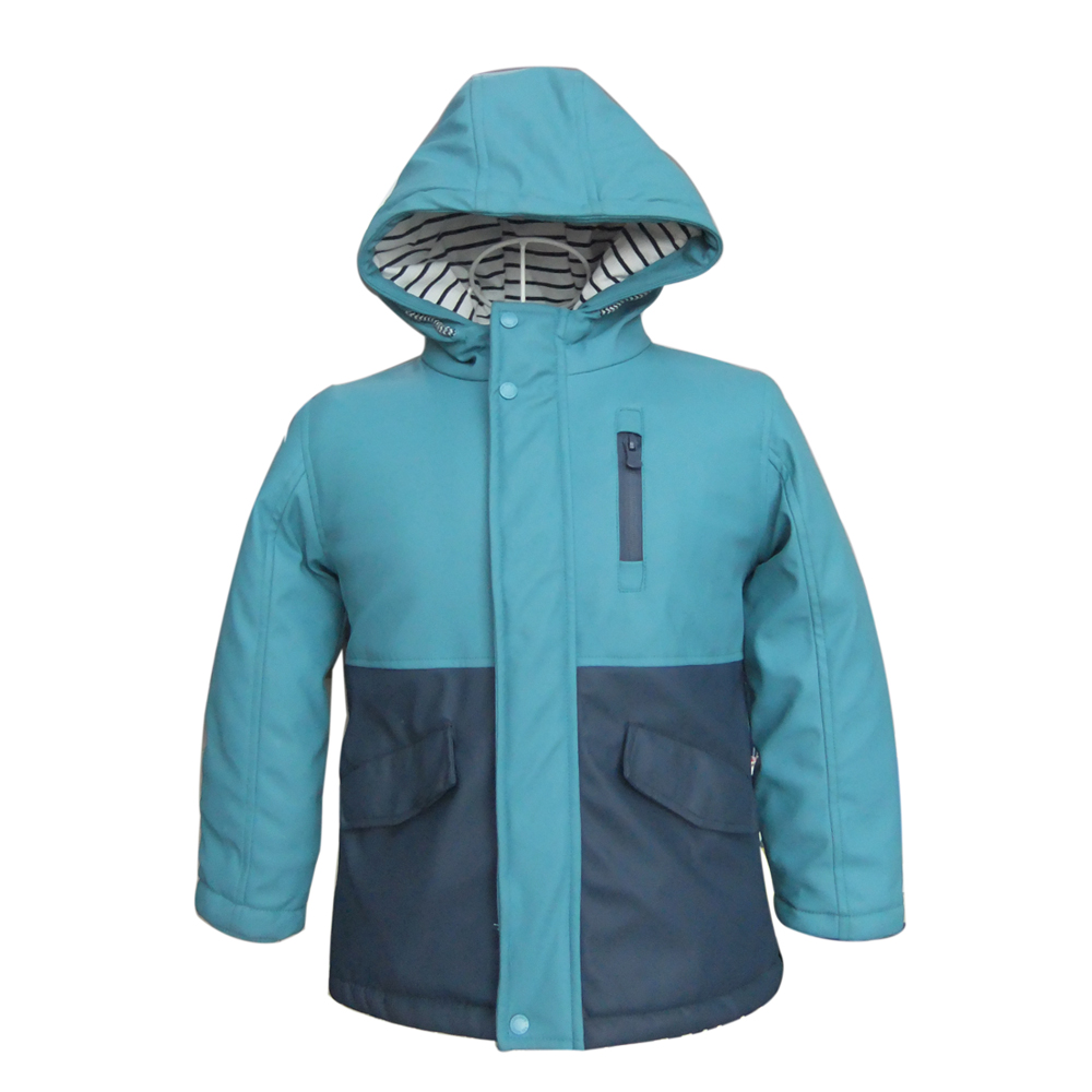 Kids PU Winter Jacket Outdoor Coat