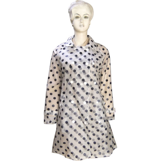 Women Long TPU Rain Jacket