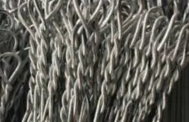 Approximate wire thickness determined by baling wire gauge for securing heavy items.