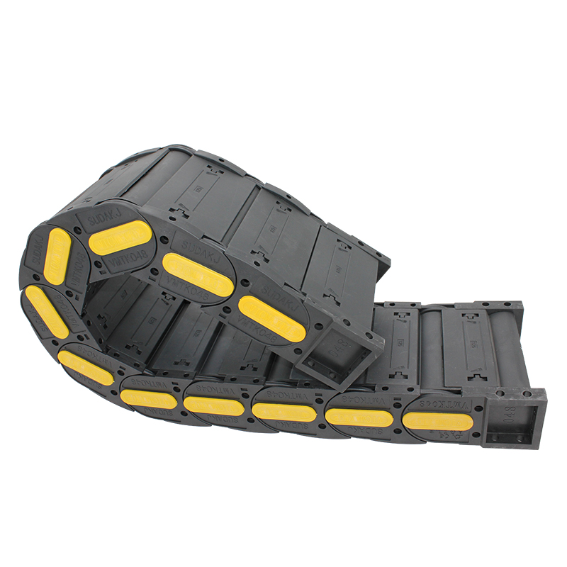 48*125 mm VMTK nylon enclosed type high strength flexible heavy duty energy chain