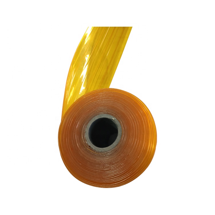 Yellow Anti-Insect PVC Garage Strip Door Curtains - Bug-Proof & Durable