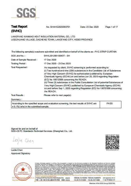 Durable PVC Plastic Strip Curtains for Effective Space Division and Temperature Control