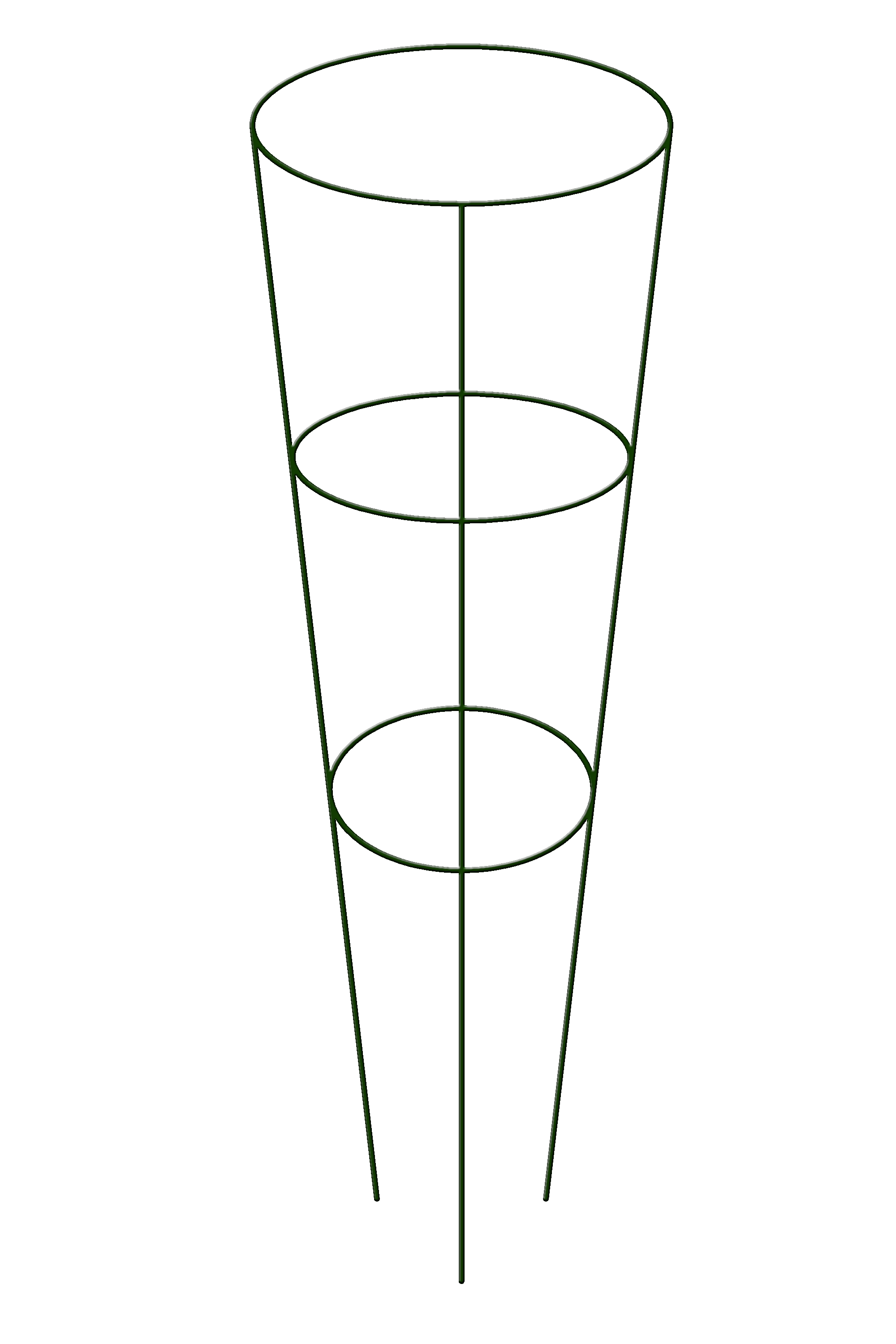 Plant Growing Support Trellis Round Tomato Cage: Durable, Adjustable, Rustproof
