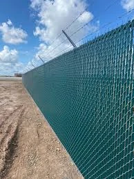 double barbed wire fence