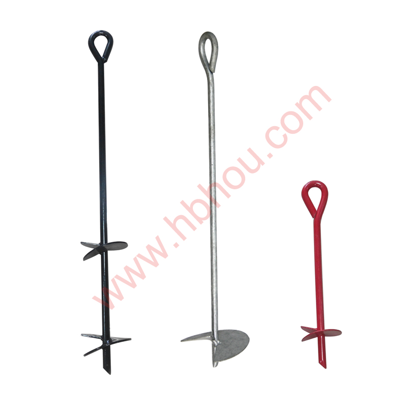 Auger Earth Ground Anchors for Securing Animals Tents Canopies Sheds
