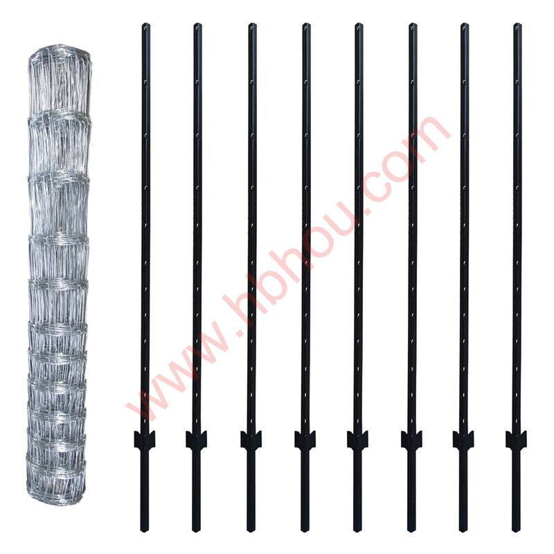 Field Fence Set Agriculture Economical Cattle Fencing With U Post