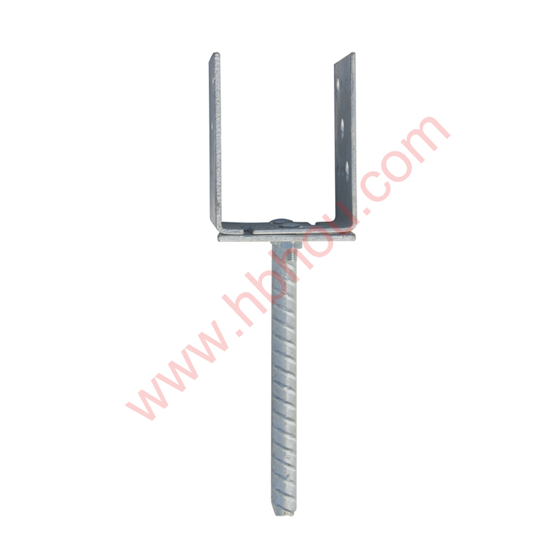 Adjustable U-From Pole anchor