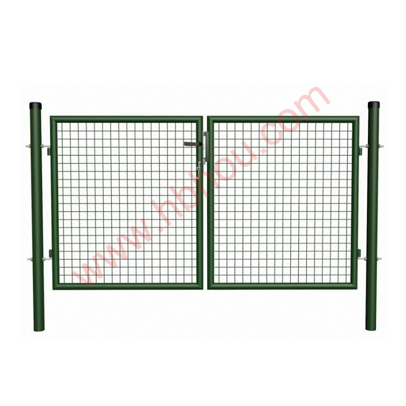 Metal Double Garden Gate Decorative Fence Gates Rust-proof