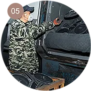 Grill rond en fonte surdimensionné