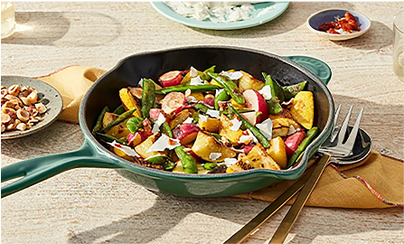 cast iron shallow skillet