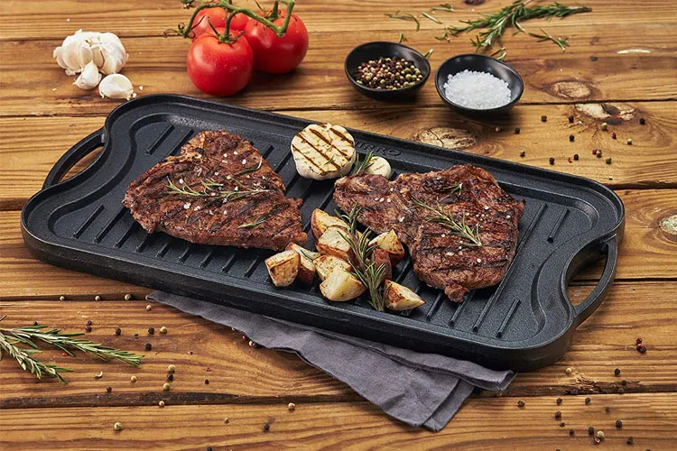 Enhance Your Grilling with Our Cast Iron Grill Griddles!