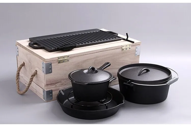cast iron camping cookware