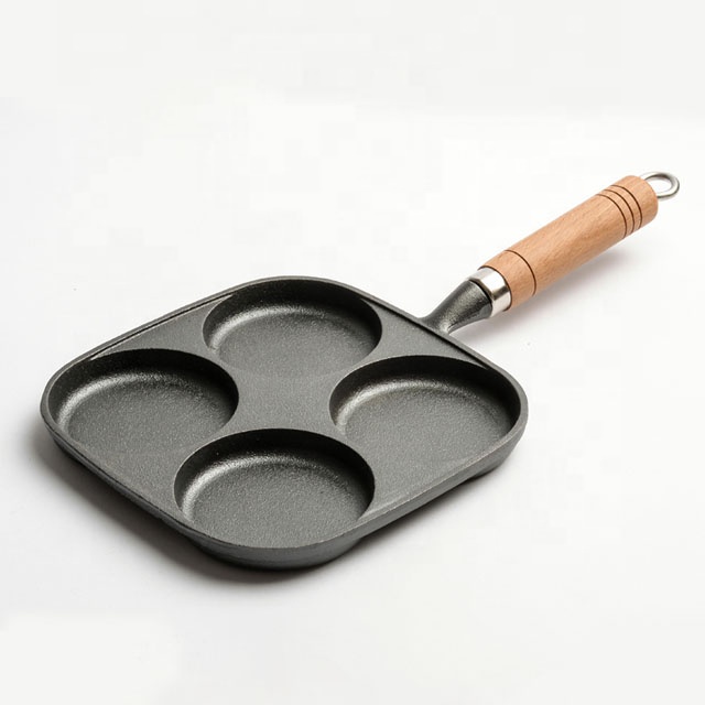 Mini Pan Cast Iron Pancake Frying Pan Restaurant Kitchen Egg Dumplings Pancake BBQ Fryer