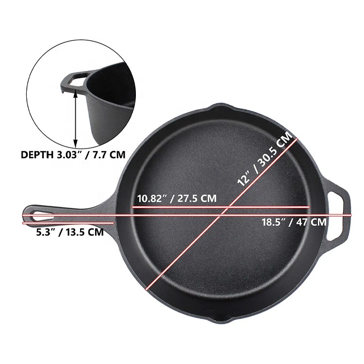 Non-Stick Enamel Frying Pan: Durable & Easy Clean Cookware