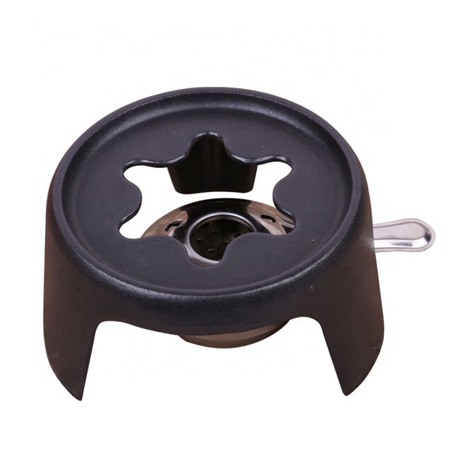 Cast Iron Fondue Set – Enamel-Coated, Even Heat, 6 Forks