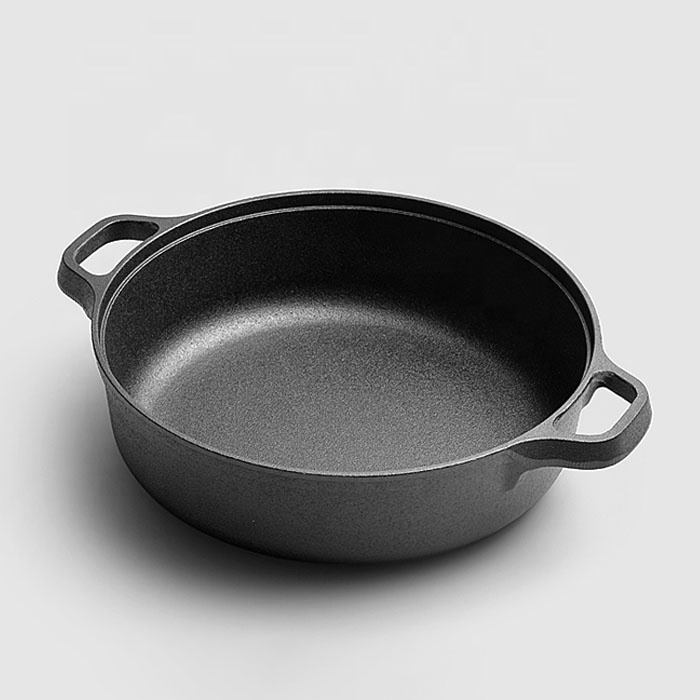 Versatile 1 Qt Cast Iron Pot with Lid - Perfect for Any Kitchen