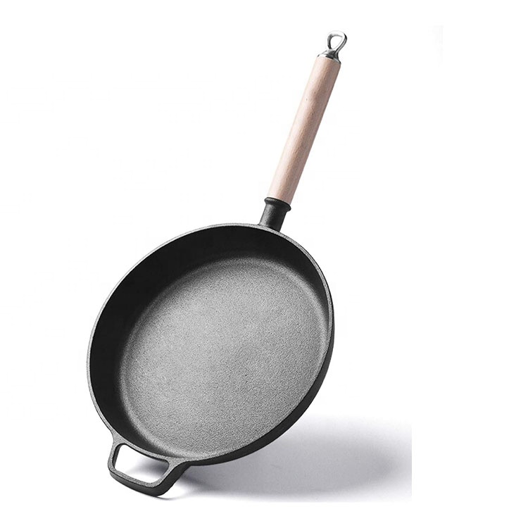 Pre-seasoned cast iron frying pan set—oven-safe, durable?