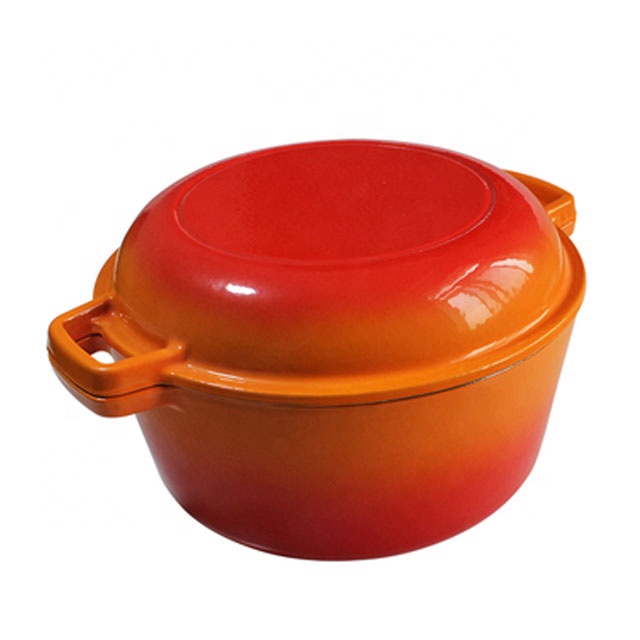 cast iron soup pot with lid