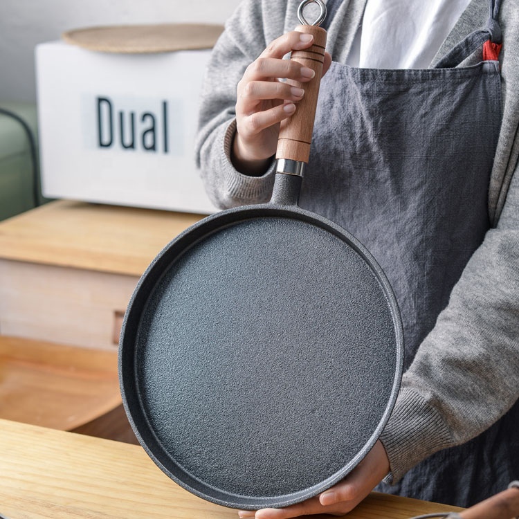 Large Cast Iron Griddle Pan: Non-Seasoned, Versatile, Even Heat