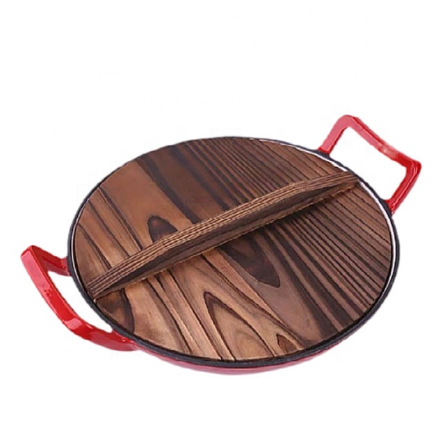 Enamel Cast Iron Wok: Safe, Durable & Non-Stick Cooking