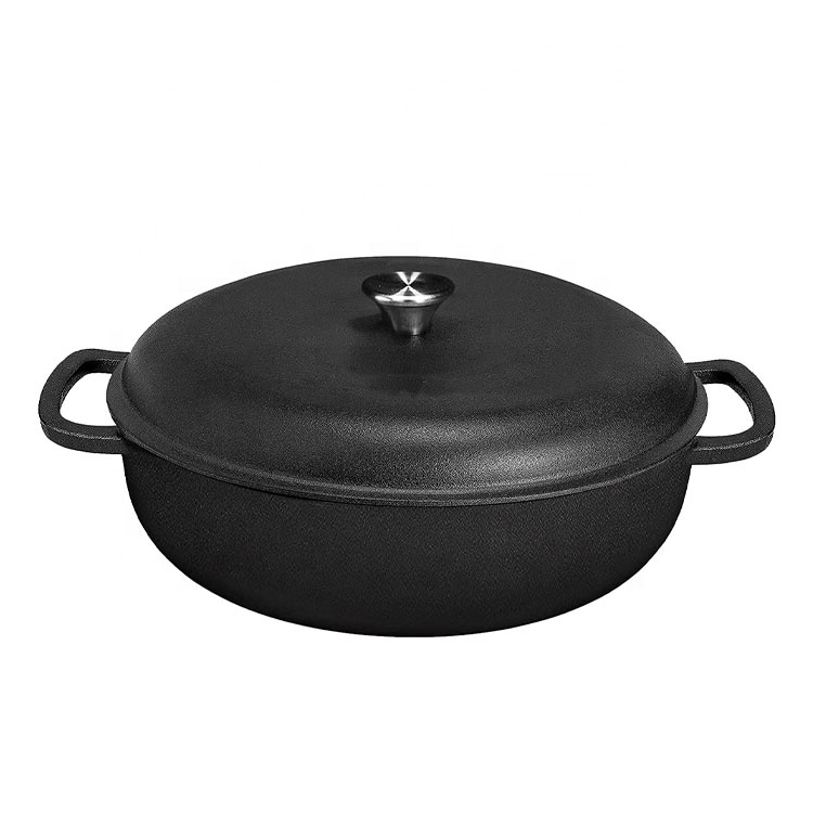 Cast Iron Dutch Oven Pot - Even Heat, Durable & Versatile
