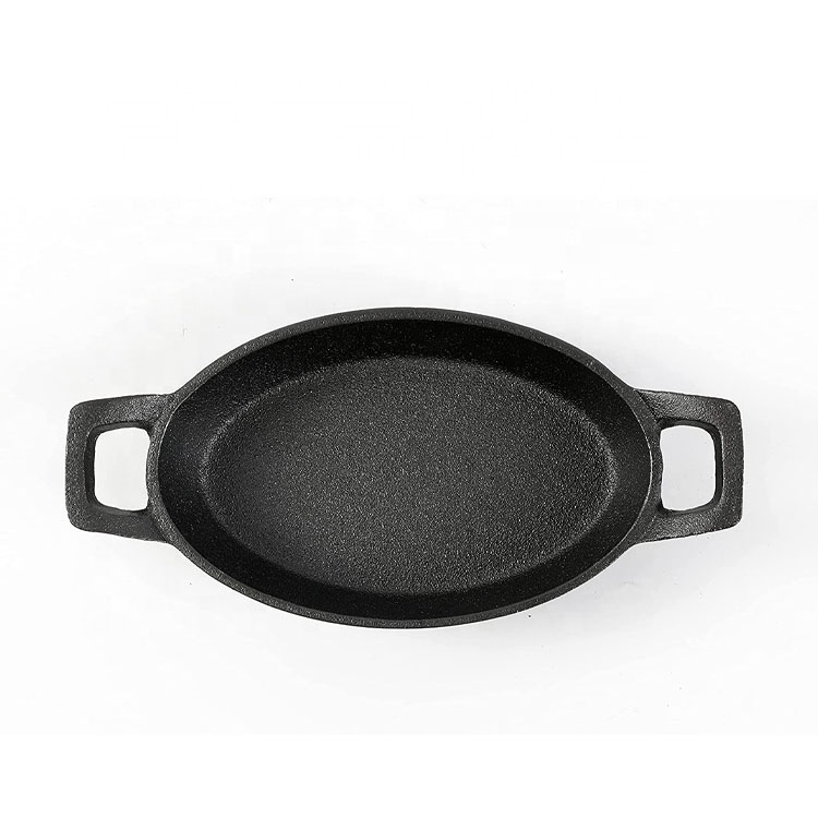 CAST IRON MINITURE SKILLET, MINI SERVER, BLACK