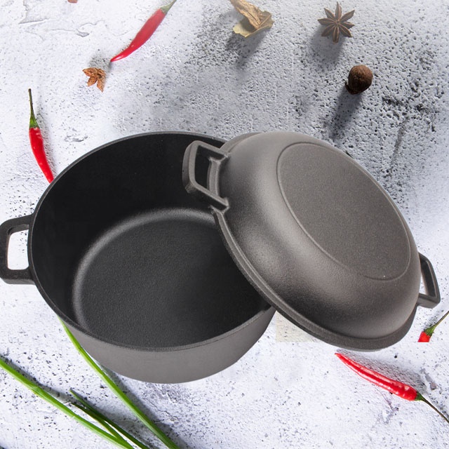 Premium 5 Qt Cast Iron Dutch Oven for Versatile Cooking