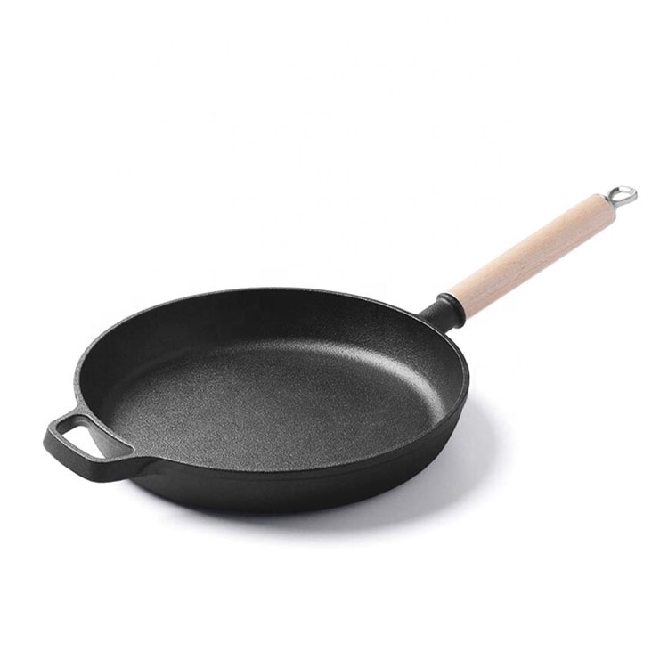 Pre-seasoned cast iron frying pan set—oven-safe, durable?