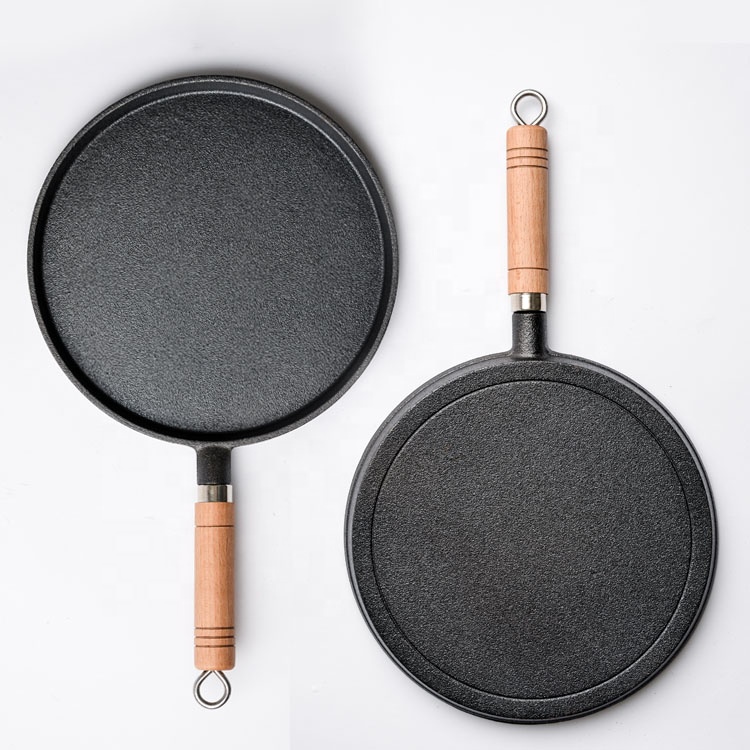 Large Cast Iron Griddle Pan: Non-Seasoned, Versatile, Even Heat