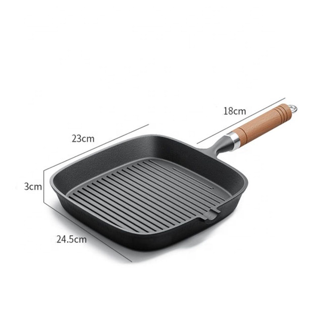 Sear & Grill with Our Square Cast Iron Grill Pan | Even Heat