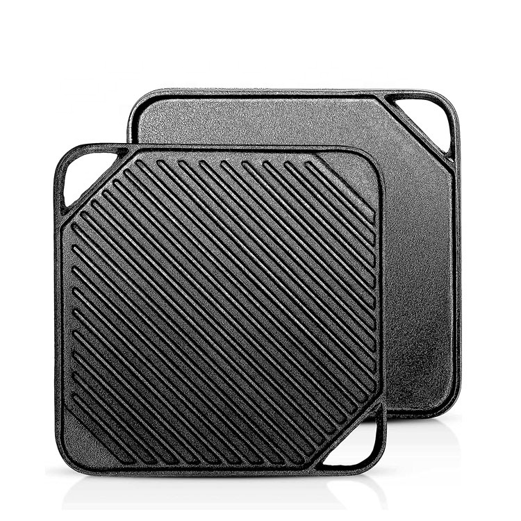 Premium Cast Iron Large Griddle | Durable & Even Heating