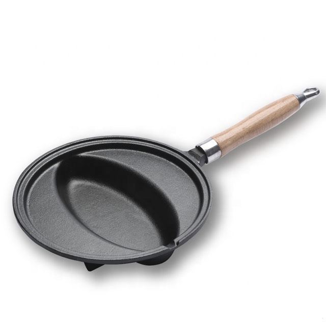cast iron wok pan